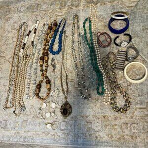 Lot of Casual Jewelry Necklaces, Watches, Bracelets, Partywear